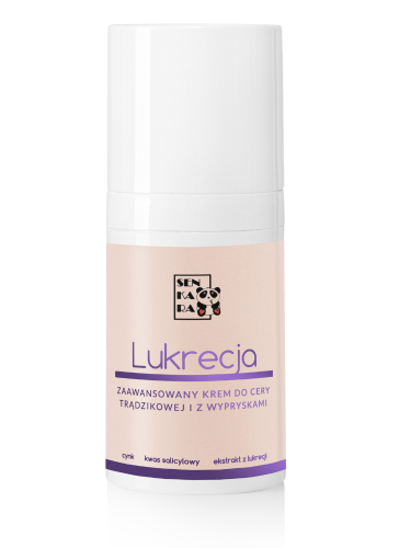 Lukrecja zaawansowany krem z kwasem salicylowym do cery trądzikowej i z wypryskami